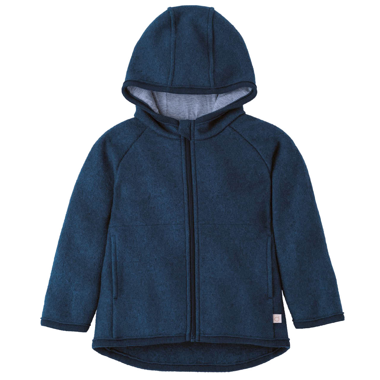 Walkjacke mit Reissverschluss indigoblau
