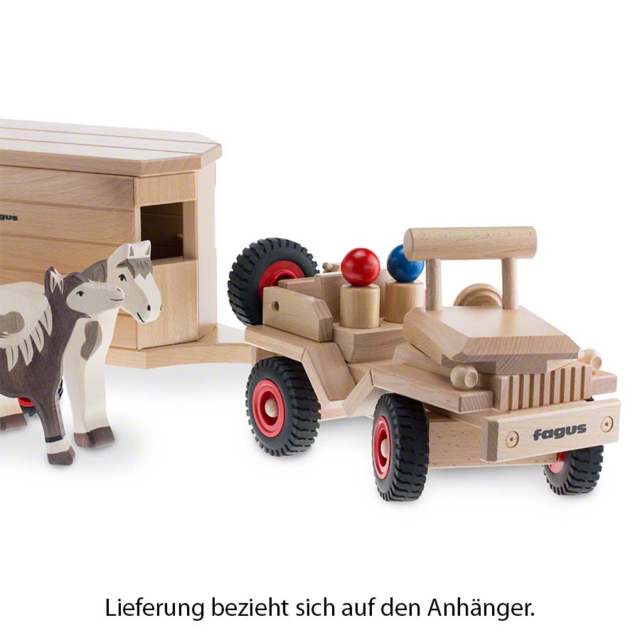 Pferdeanhänger 32 cm Vollholz 3 - 8 Jahren