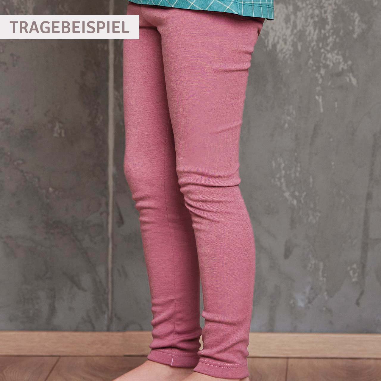 Leichte Leggings 100% Bio Baumwolle nougat