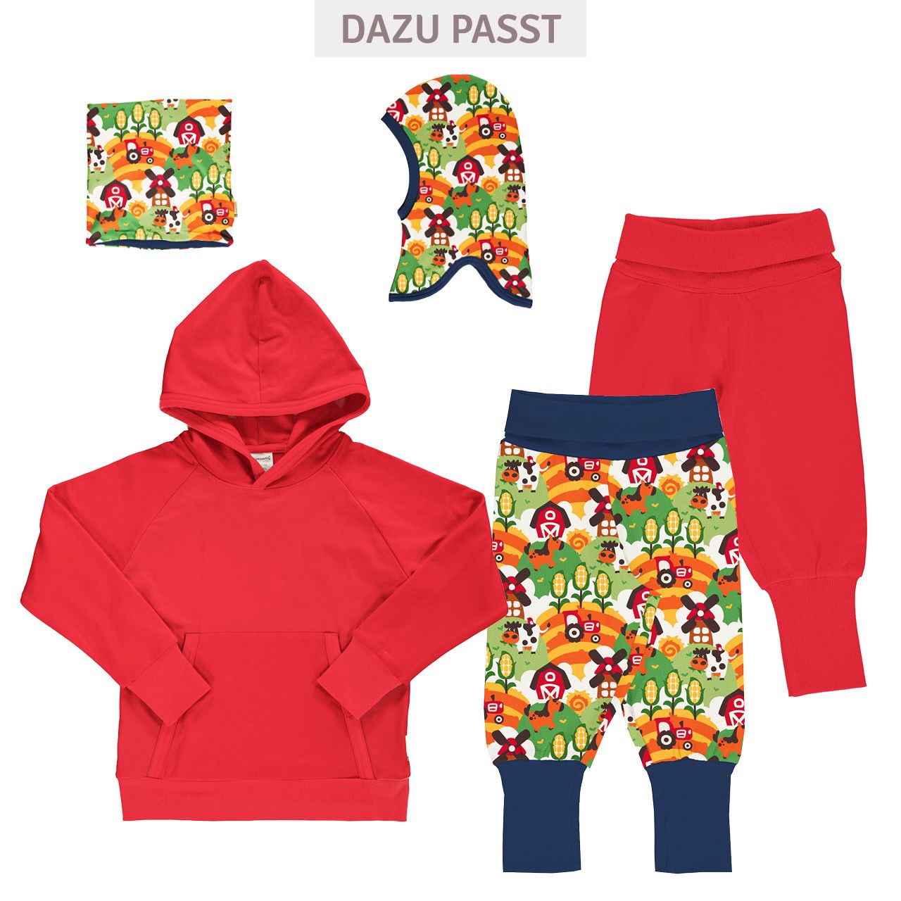 Basic Sweat Hoodie uni rot
