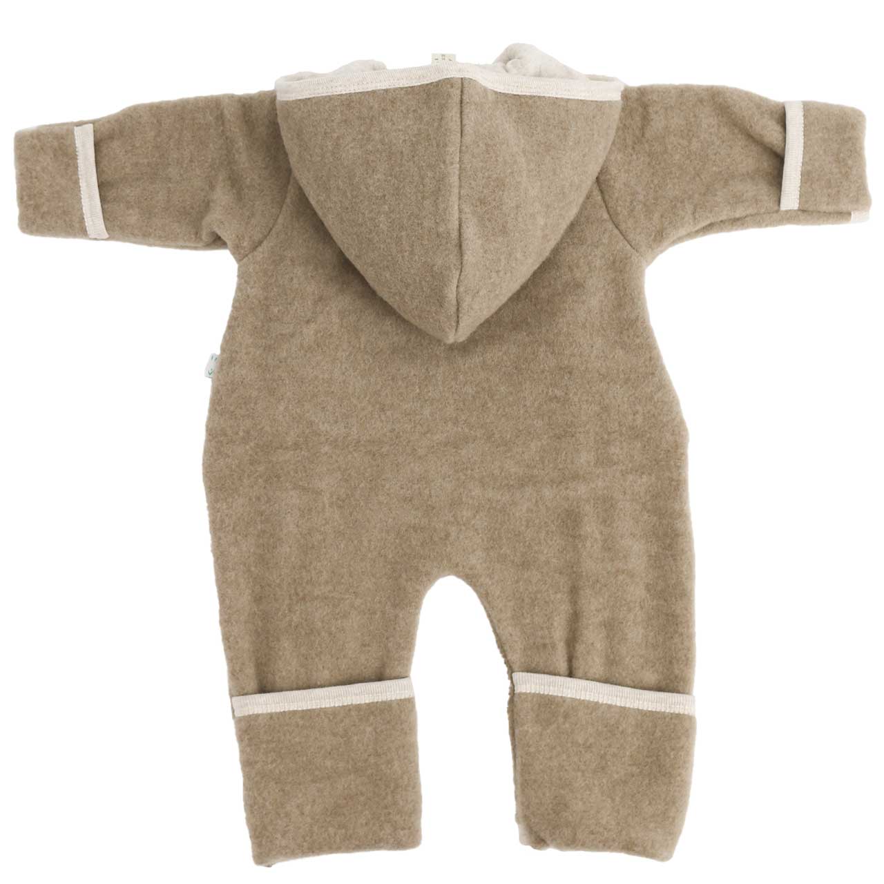 Baby Overall Woll-Fleece beige melange