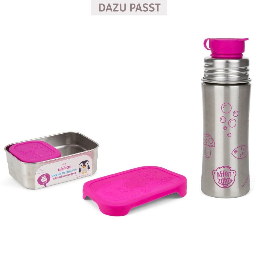 Edelstahl Trinkflasche Sportverschluss pink