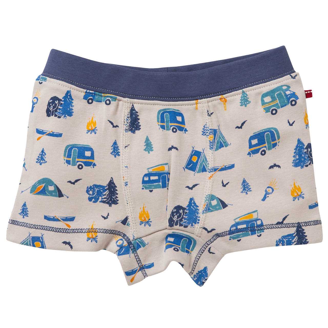 Boxershorts Doppelpack Camping + blau