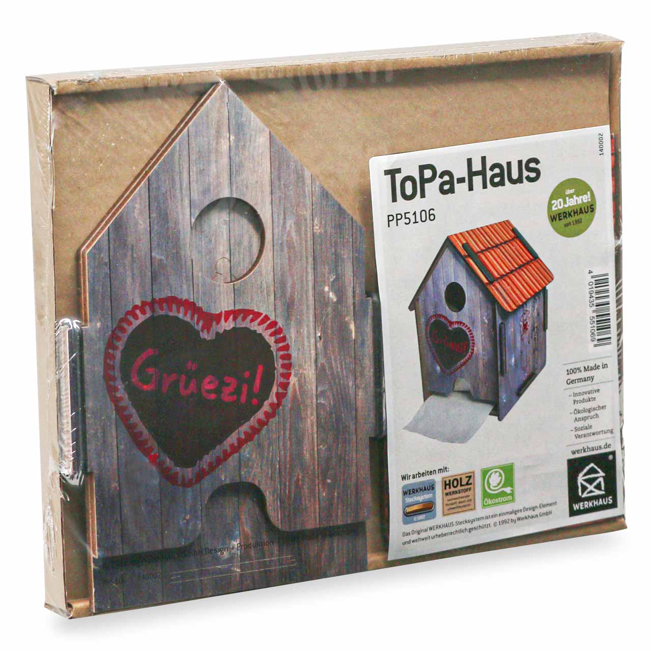 Toilettenpapierhaus Almhütte – Klopapierhalter aus Holz