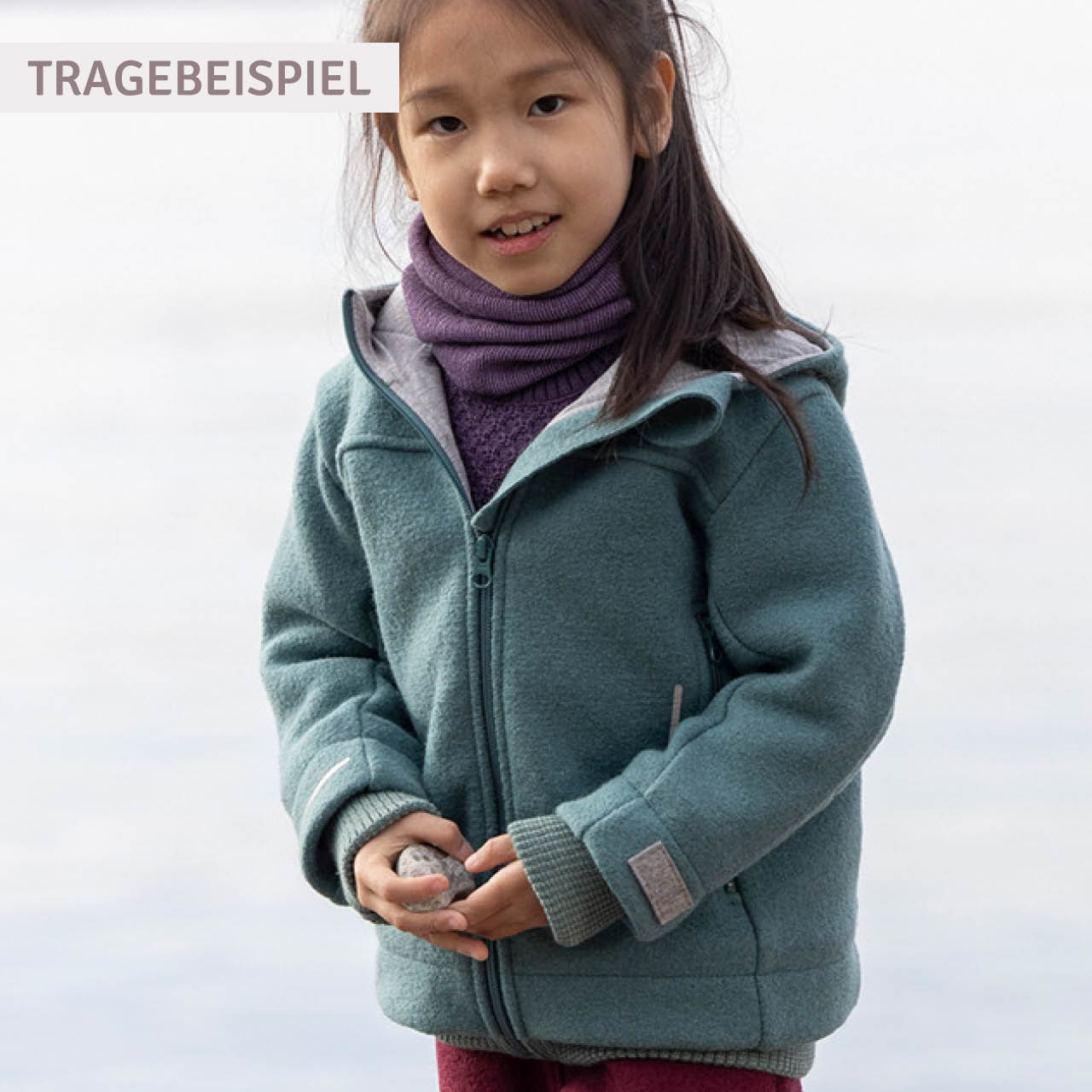 Walk Outdoor Jacke gefüttert cassis