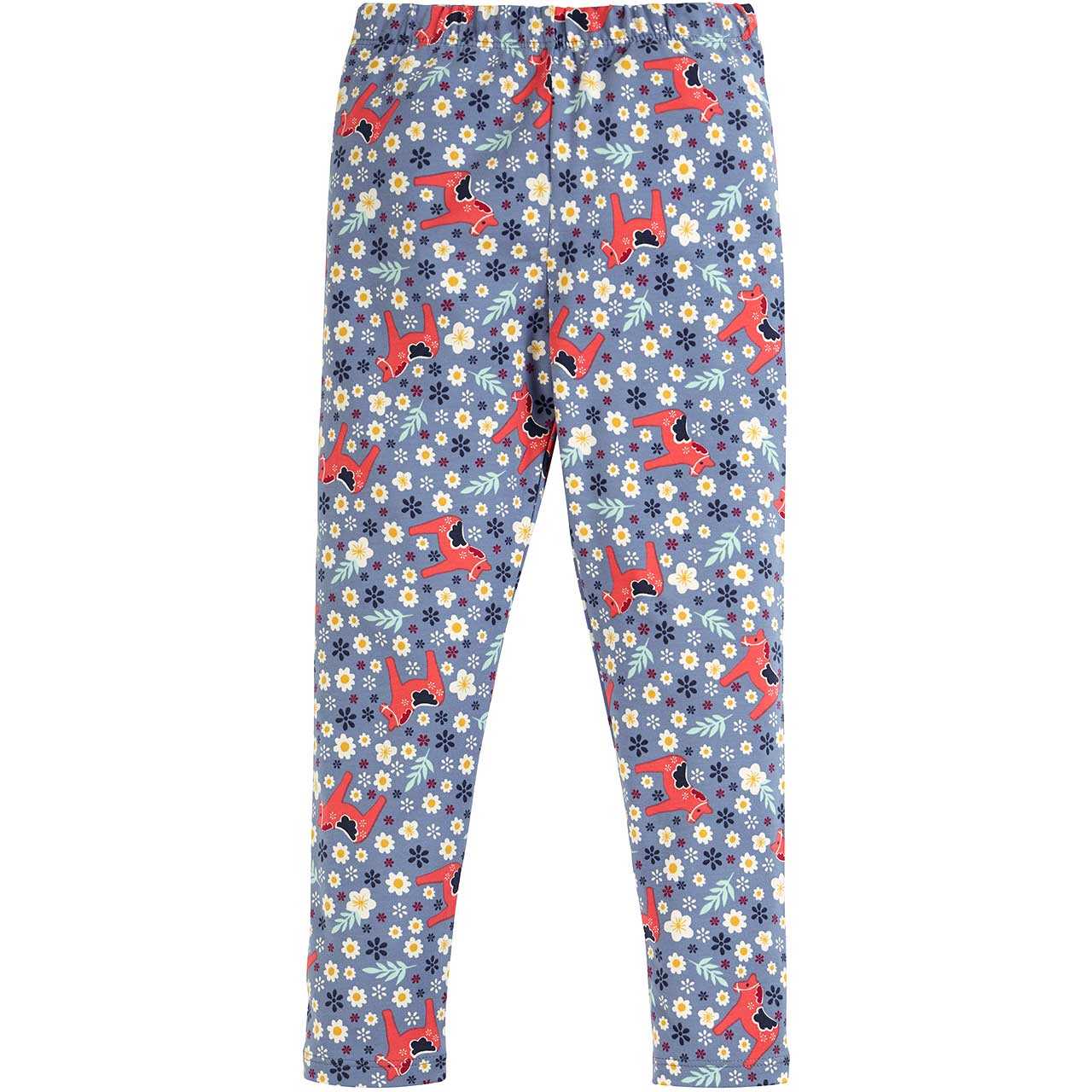 Leggings hellblau Blumenwiese