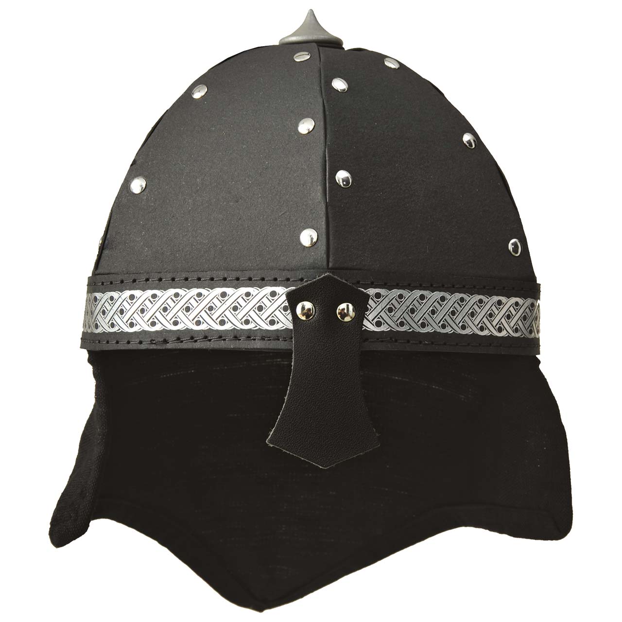 Ritterhelm Alamann schwarz mit Nieten