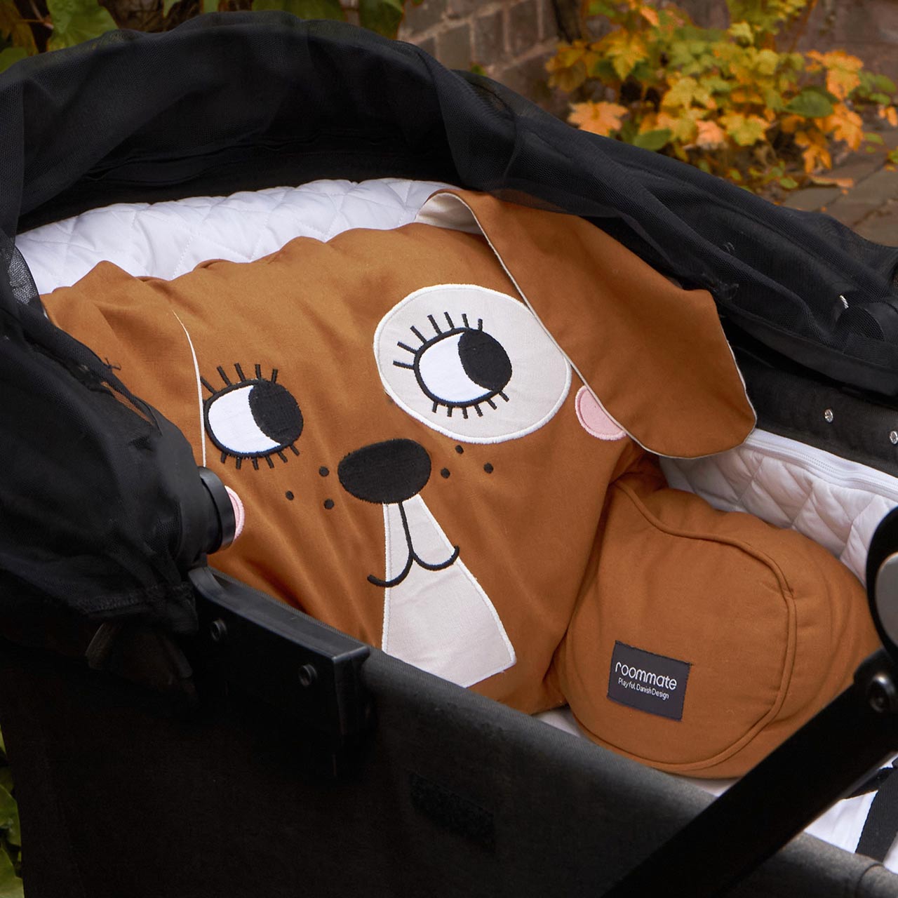 Sitzkissen für Kinderwagen und Bett – Hund