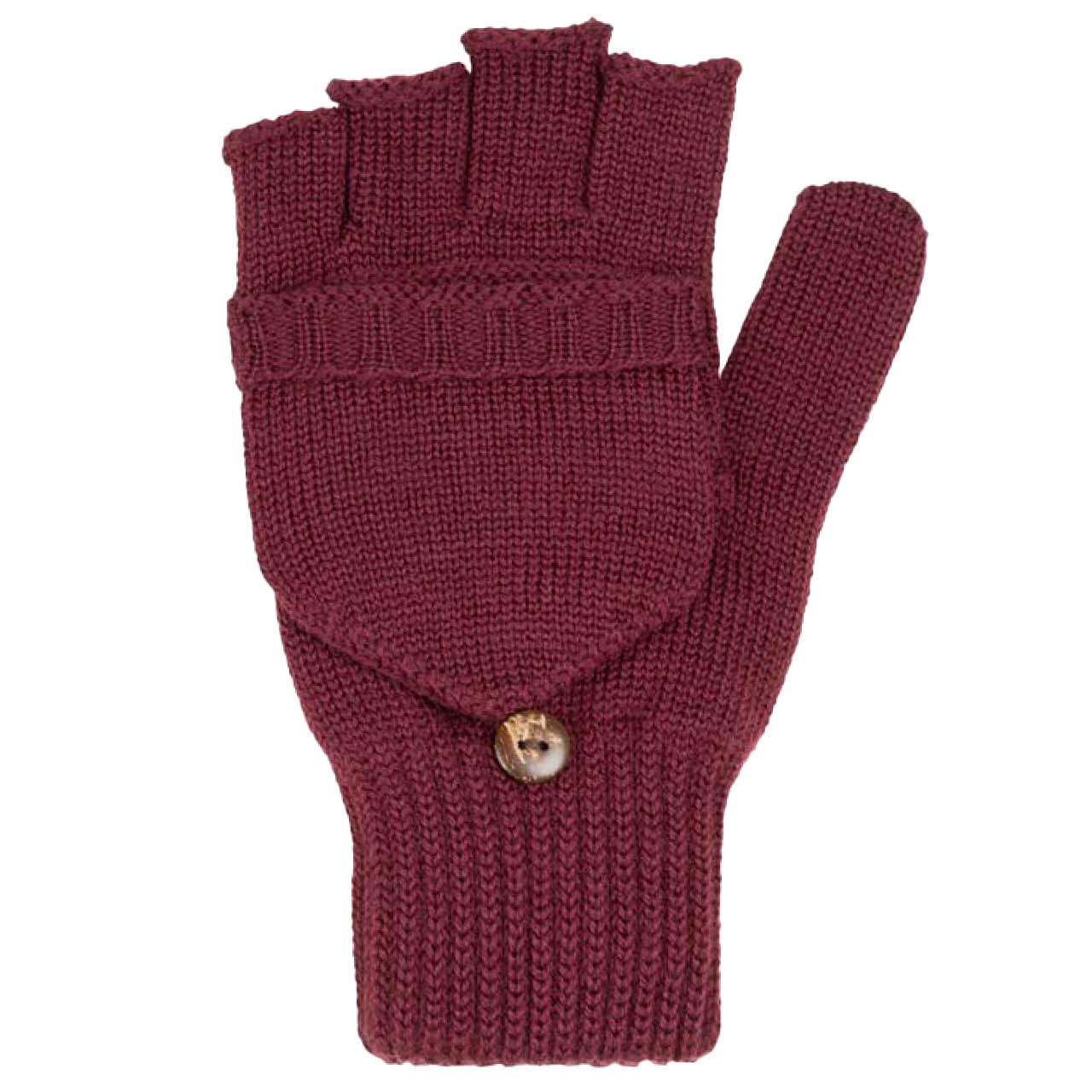 Erwachsenen Halbfinger Handschuhe rot