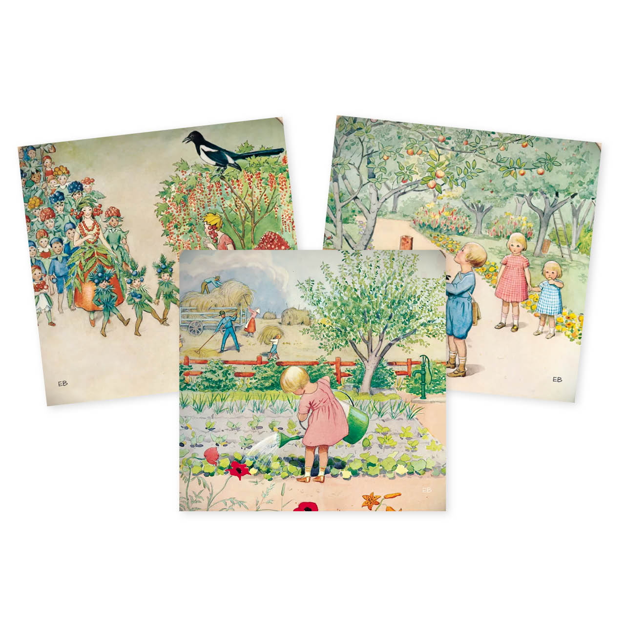 12 StoryLux Silhouetten das ganze Jahr über von Elsa Beskow