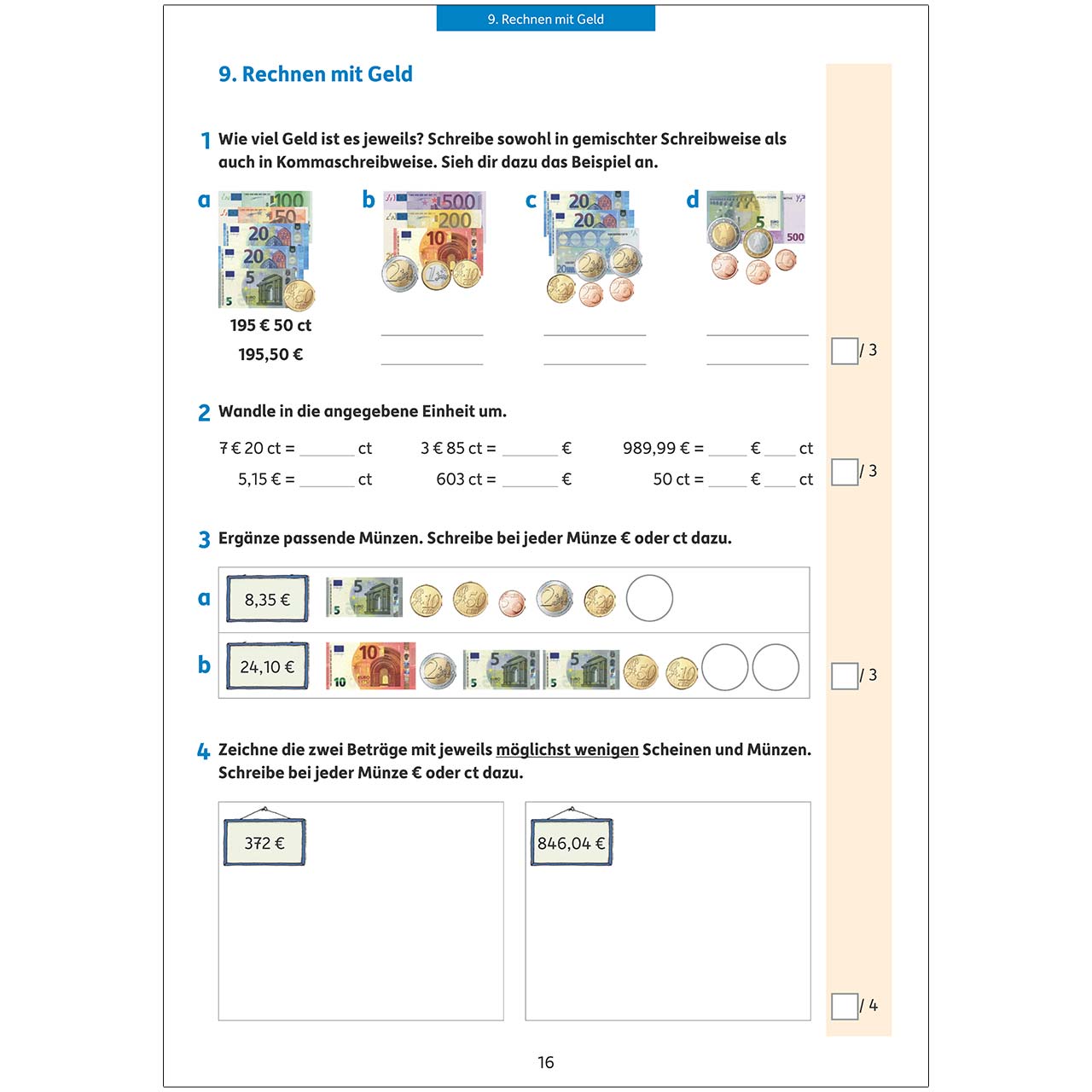 Tests in Mathe – Lernzielkontrollen 3. Klasse