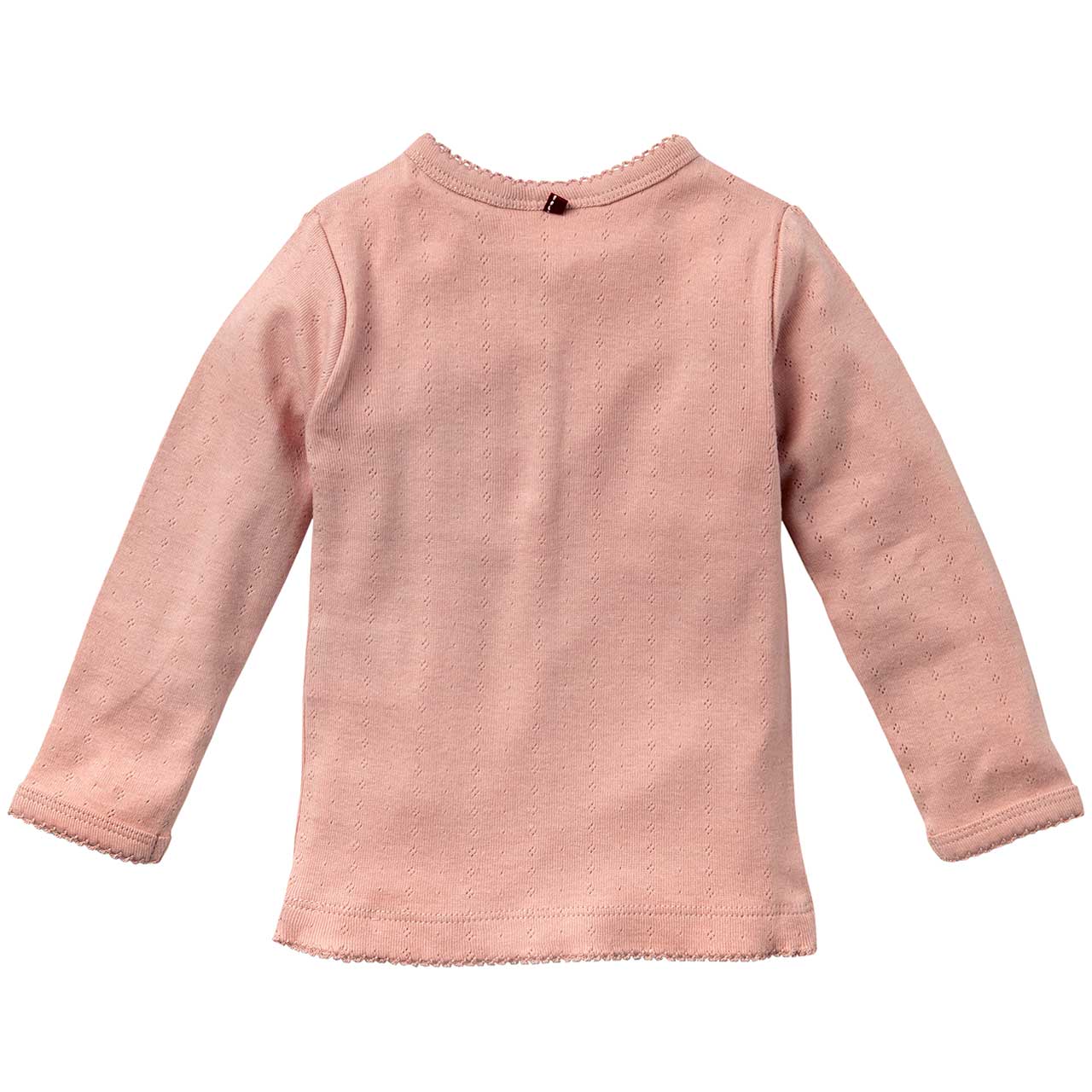 Edles Langarmshirt Ajour rose