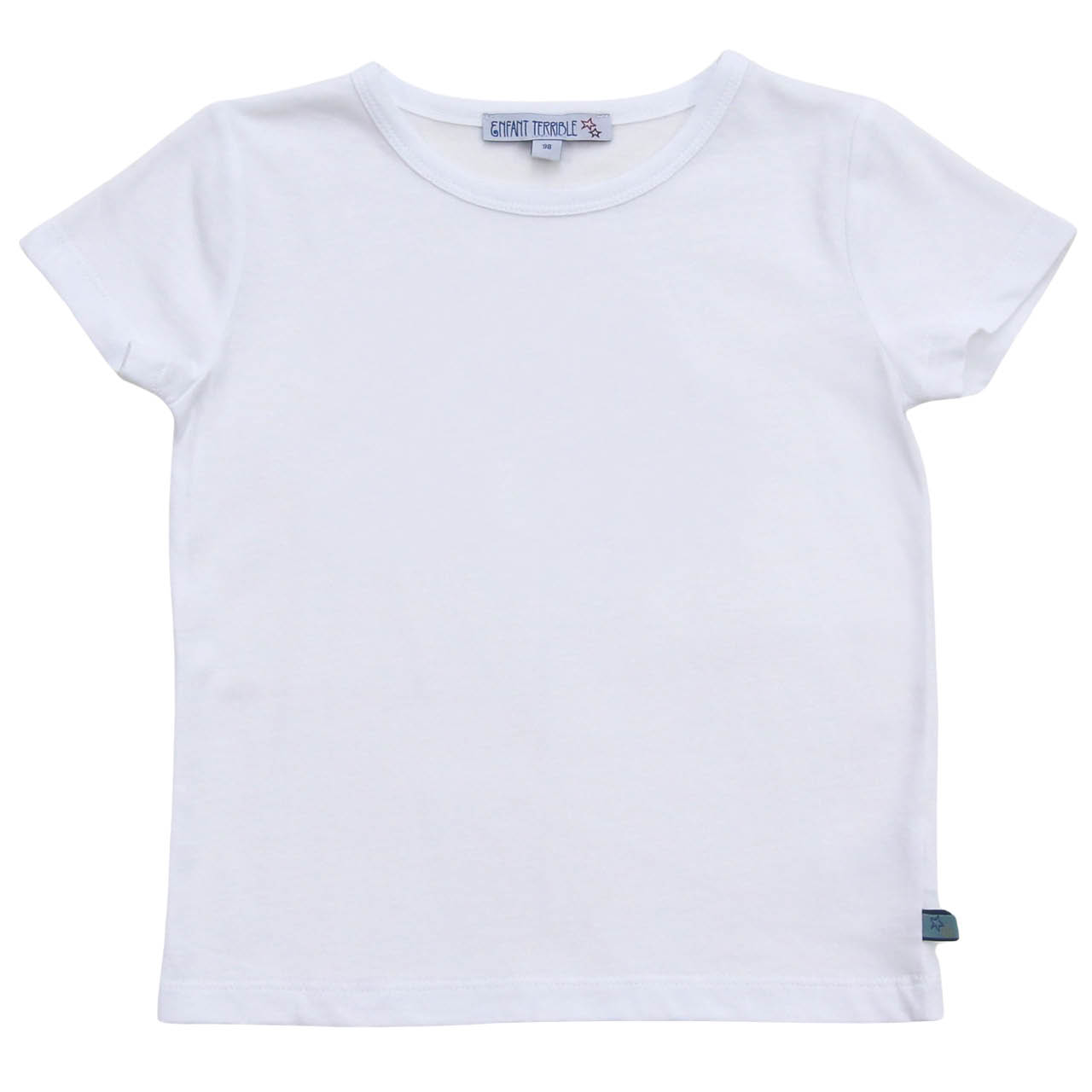 Weißes Shirt kurzarm uni Basic