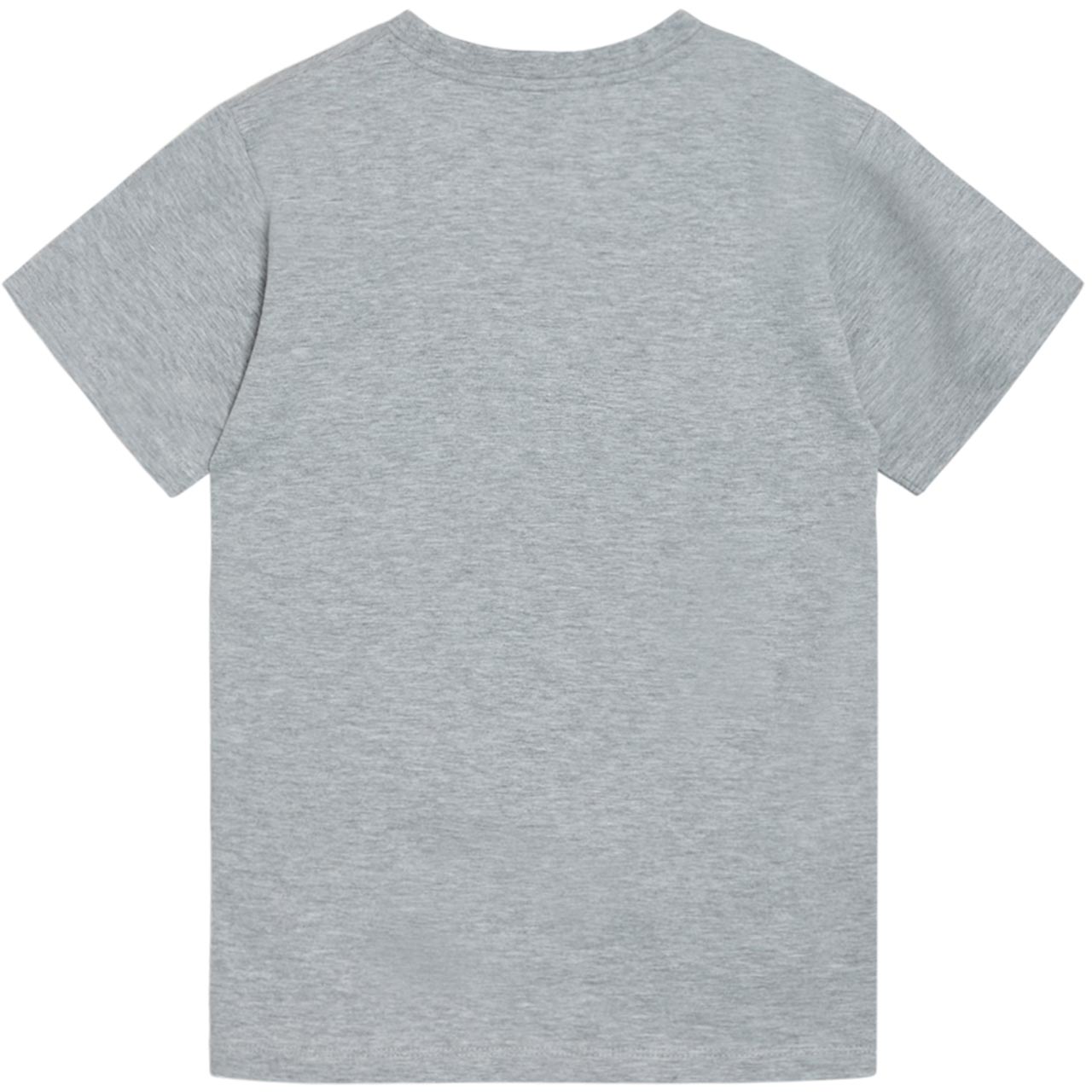 Stretch T-Shirt Druck grau melange