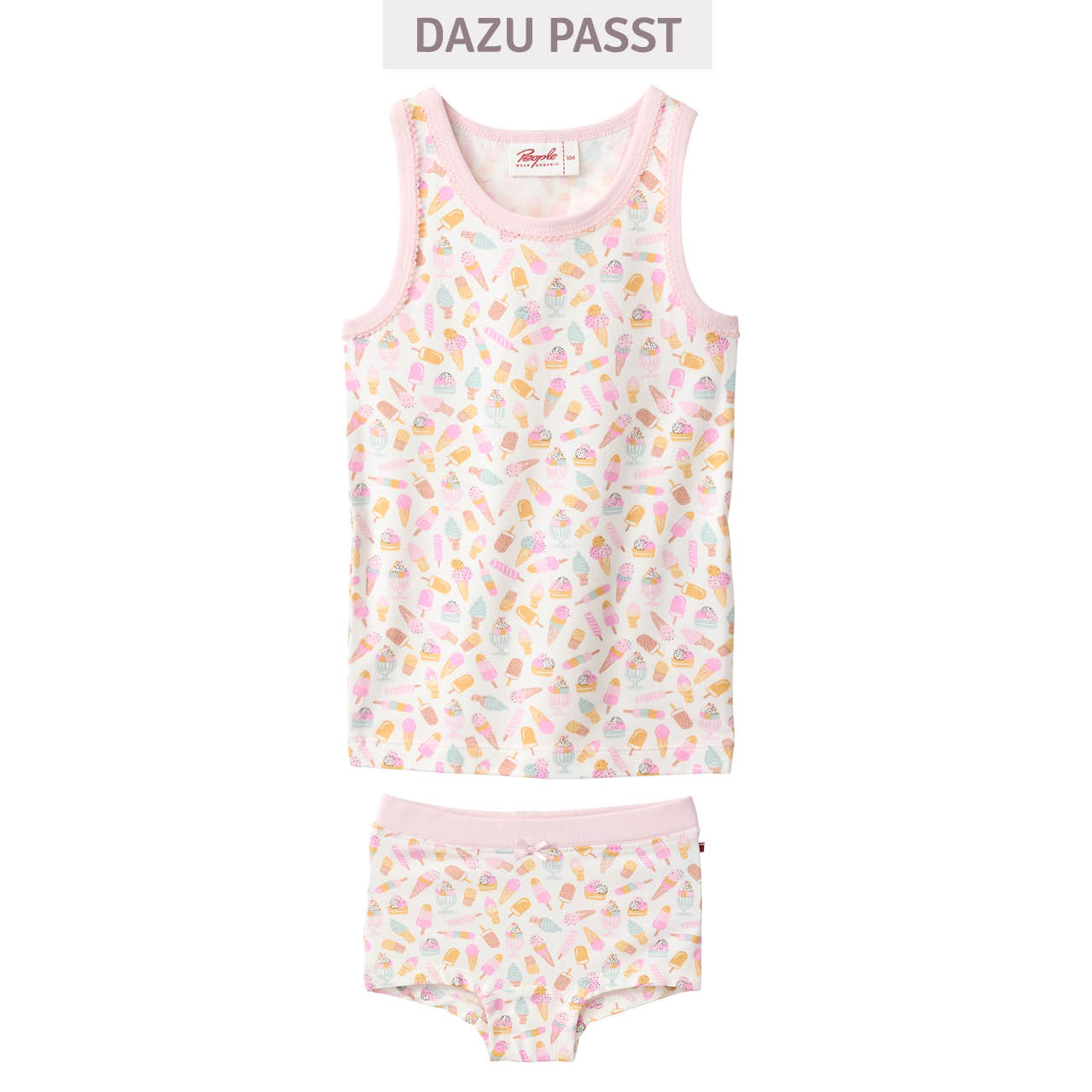 Weiche Panty Eiscreme weiß