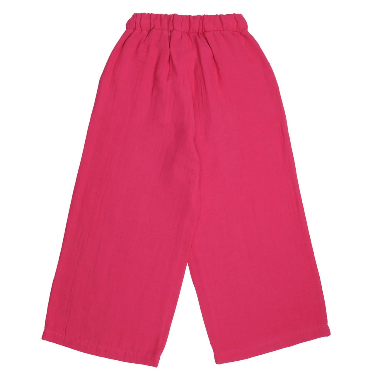 Leichte Musselin Hose pink