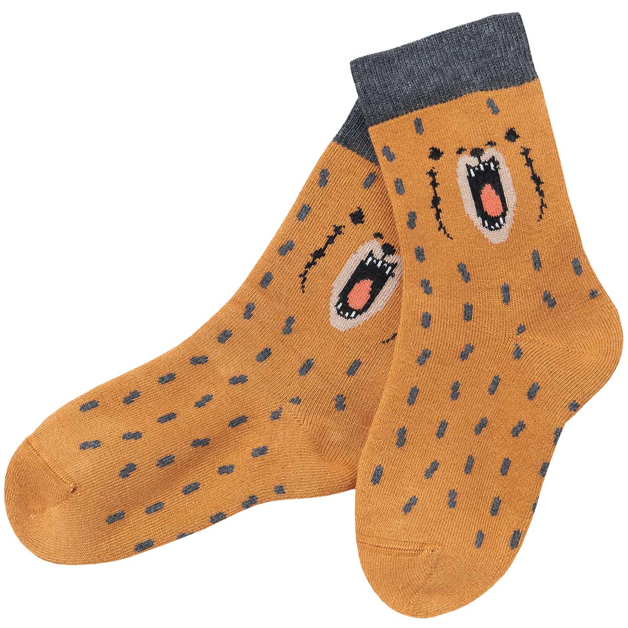 Kuschelige Frotteesocken Bärchen braun