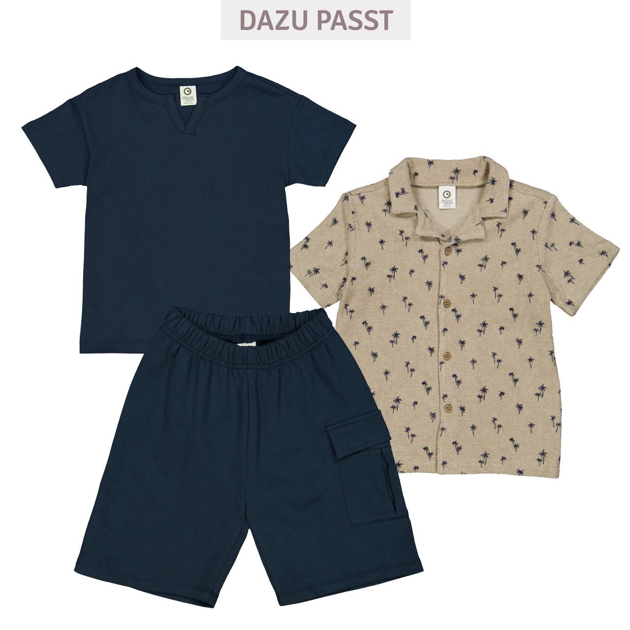 Sweat Cargo Shorts dunkelblau