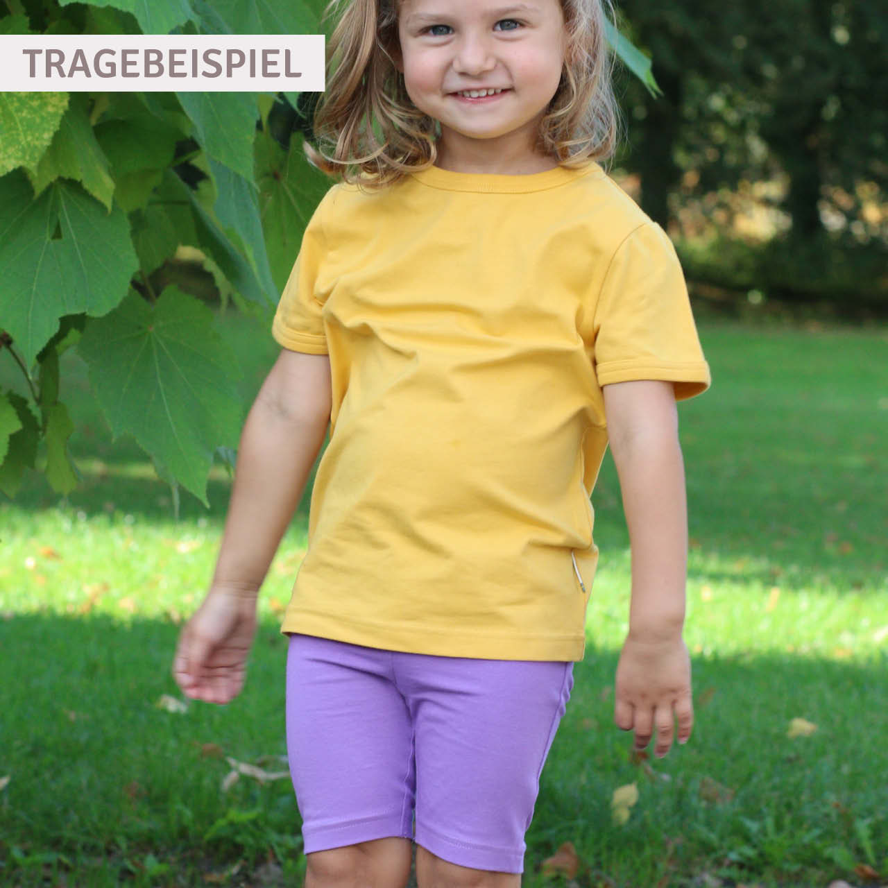 Knielange Radler Shorts blau