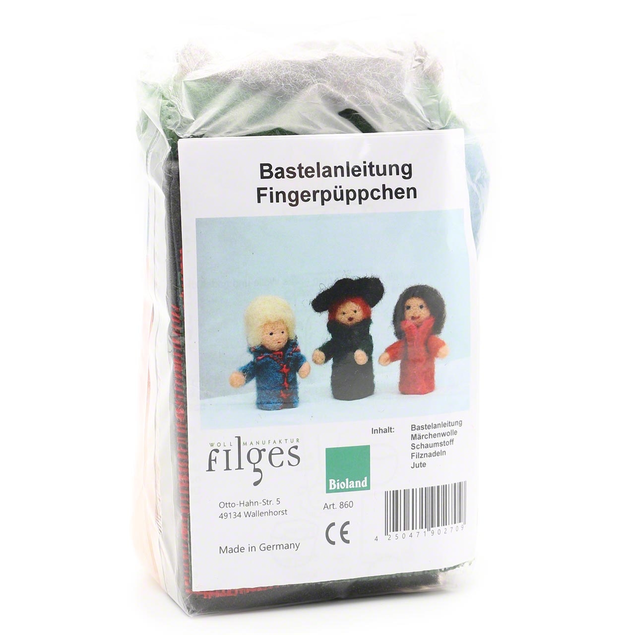 Fingerpuppen Bastelset für selbst gestaltete Fingerpüppchen