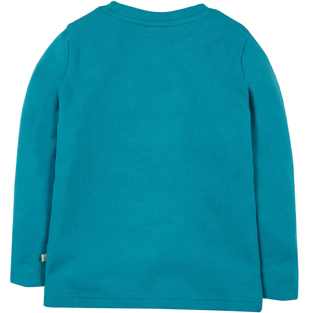 Langarmshirt 5 mit Stern-Aufnäher blau