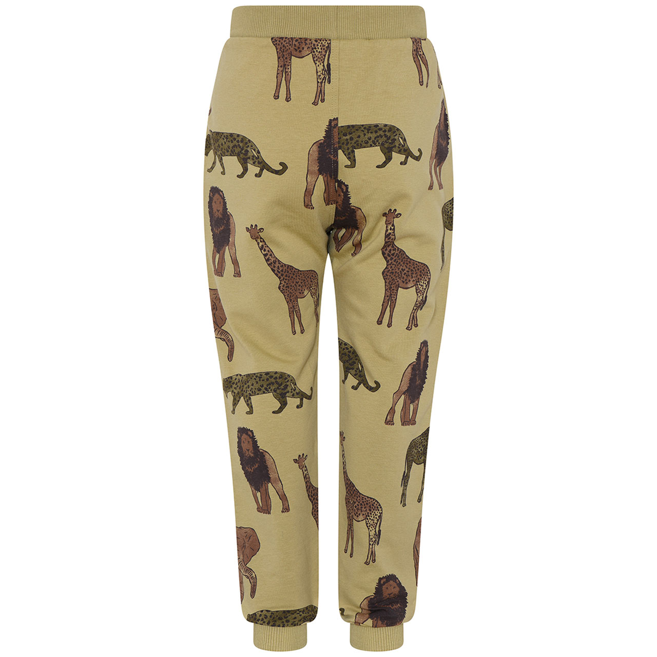 Kuschelige Sweathose Savannen Tiere beige