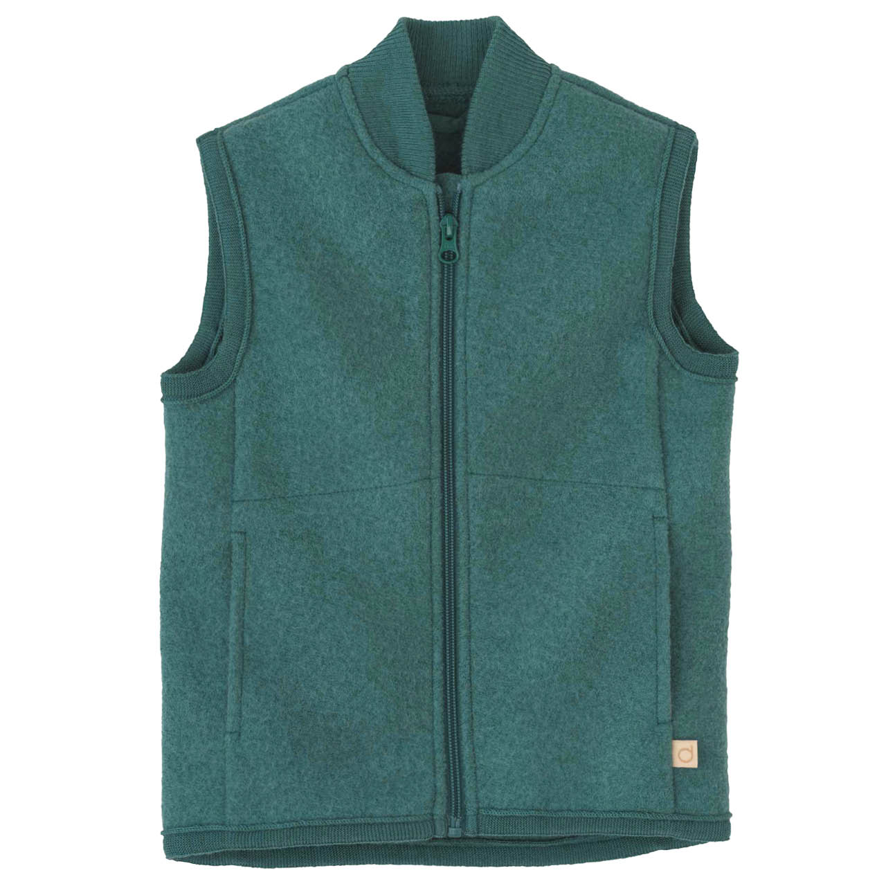 Walk-Weste Zipper eukalyptus