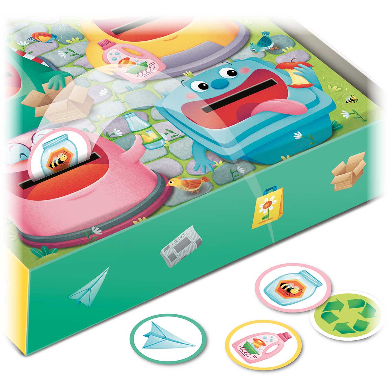 Gesellschaftsspiel  Wir lernen recyceln (3 - 6 Jahre)
