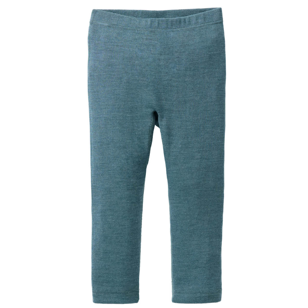 Wolle Seide Leggings smaragdgrün