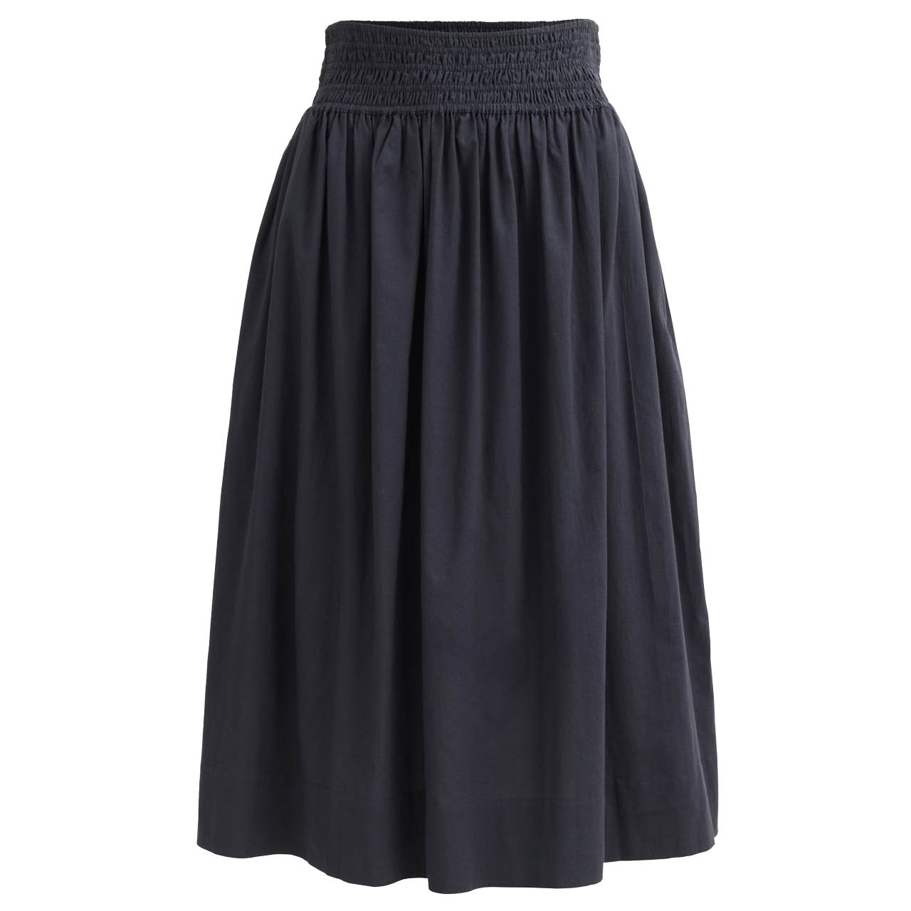 Leichter Damen Midirock dunkelblau