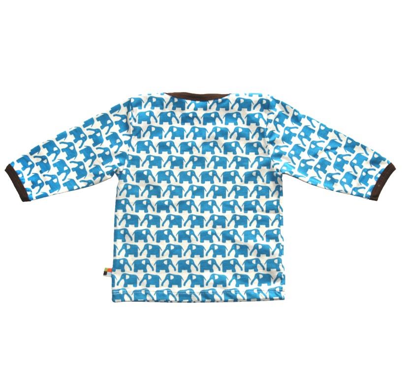 Shirt langarm Elefant blau