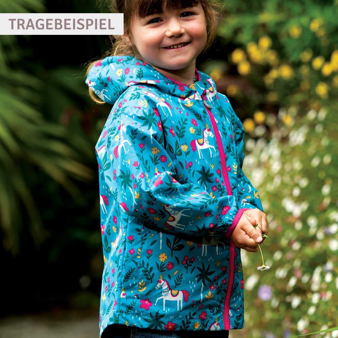 Leichte Sommer Regenjacke Garten Motive