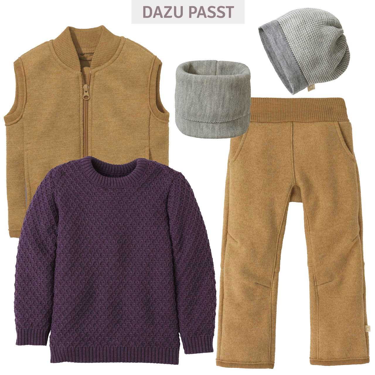 Pullover Zick-Zack Strickmuster aubergine