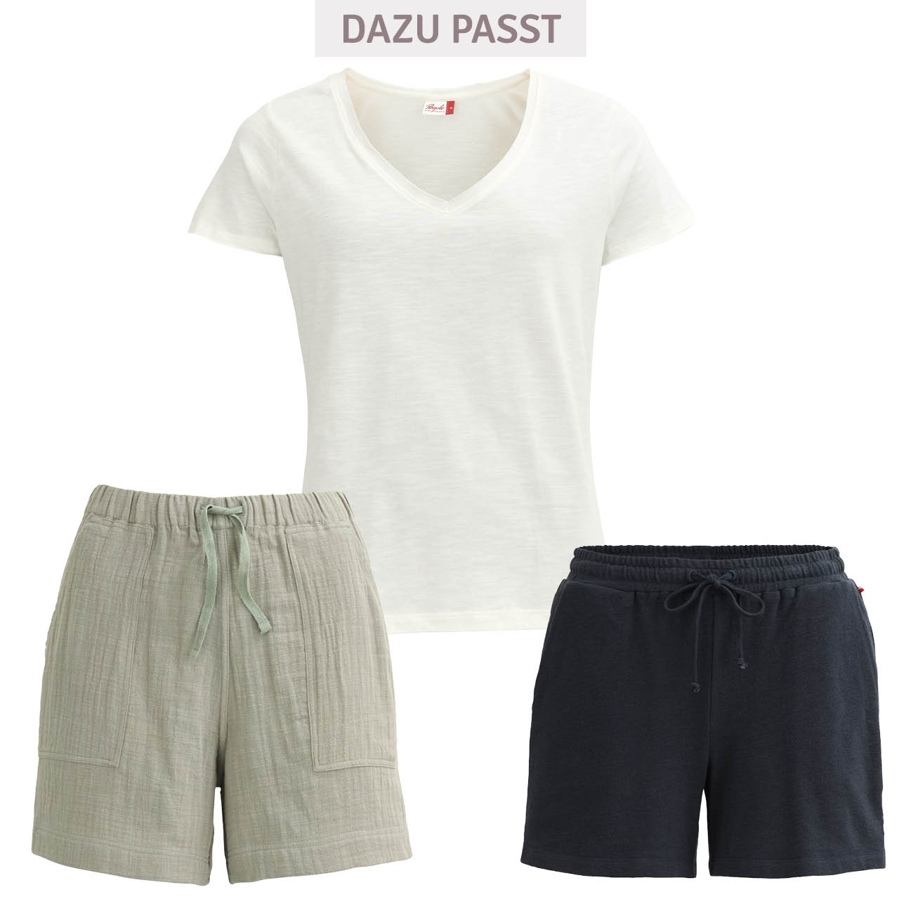 Lockeres Damen T-Shirt weiß