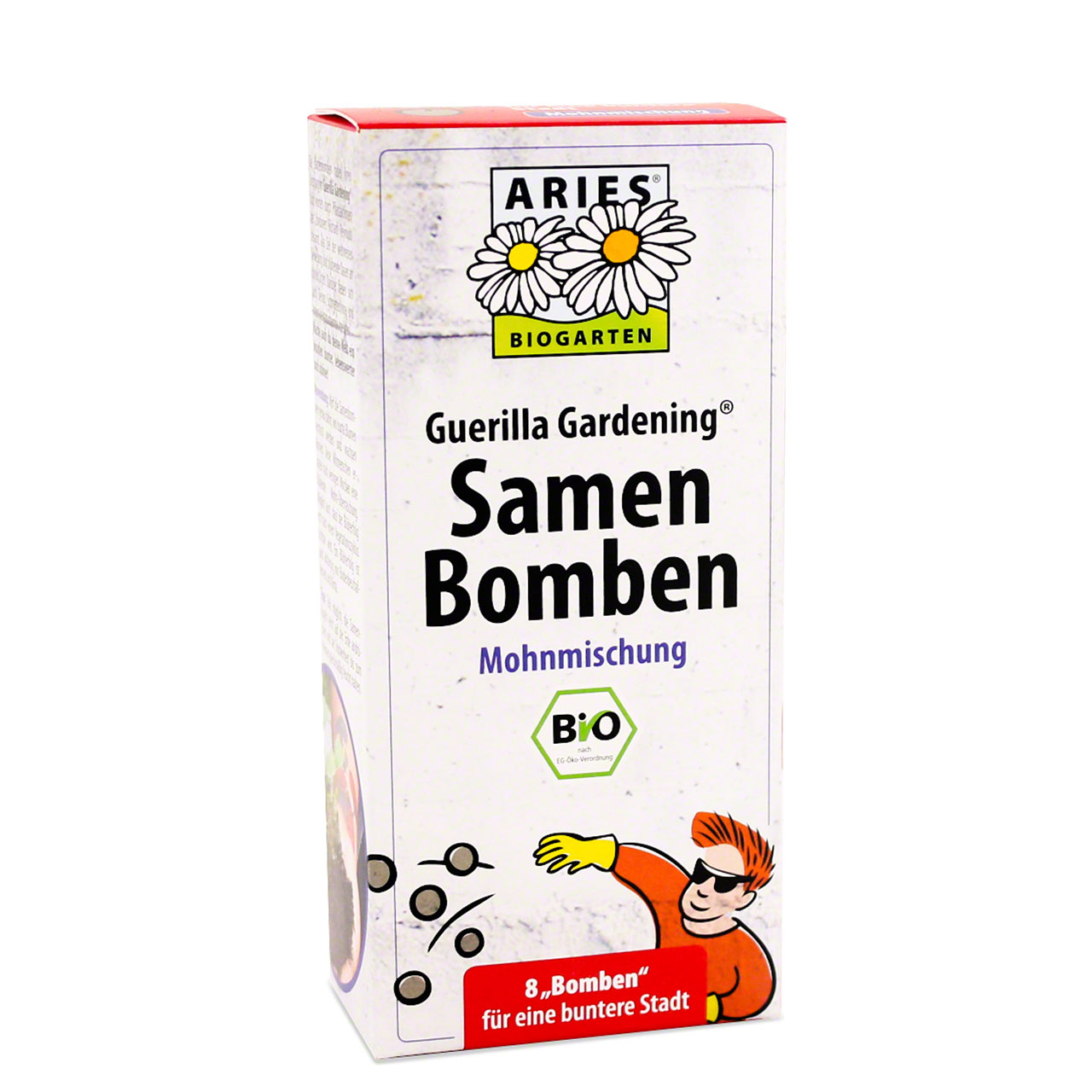 Samenbomben Set 8 Stück – Mohnblumen