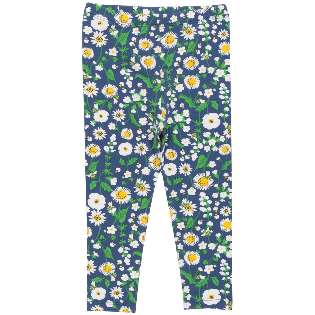 Leggings Blumen-Motive navy