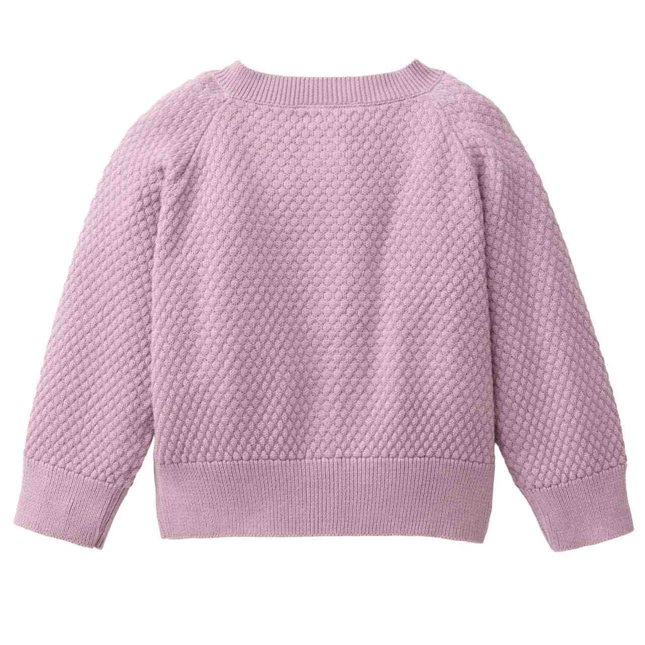 Klassischer Cardigan Knopfleiste rosa