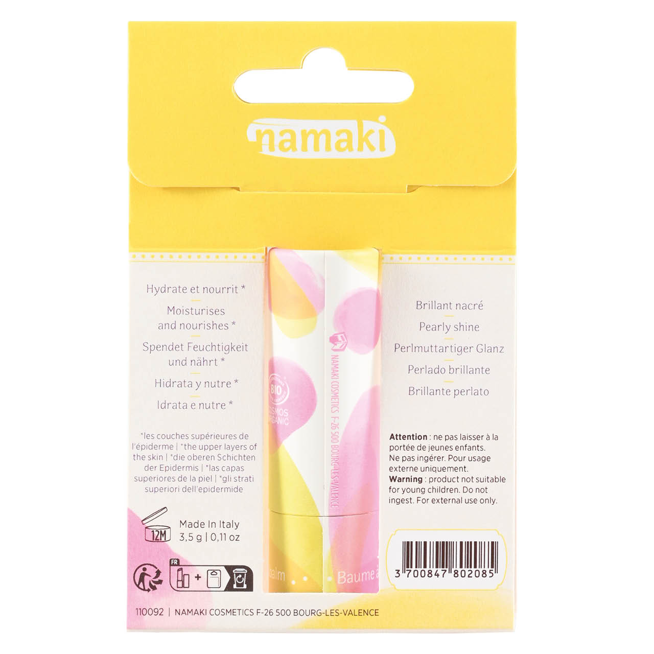 Bio Lippenbalsam für Kinder Vanille