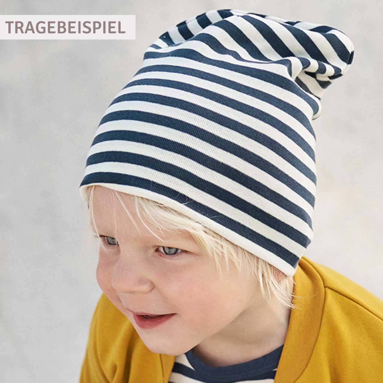 Softe dehnbare Beanie flieder