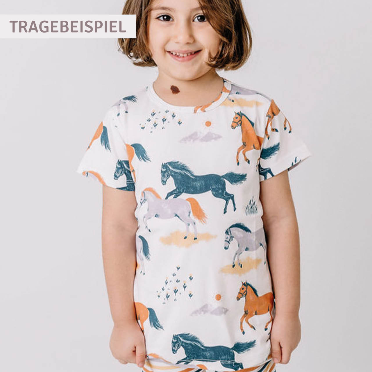 Shirt kurzarm Blumen pink