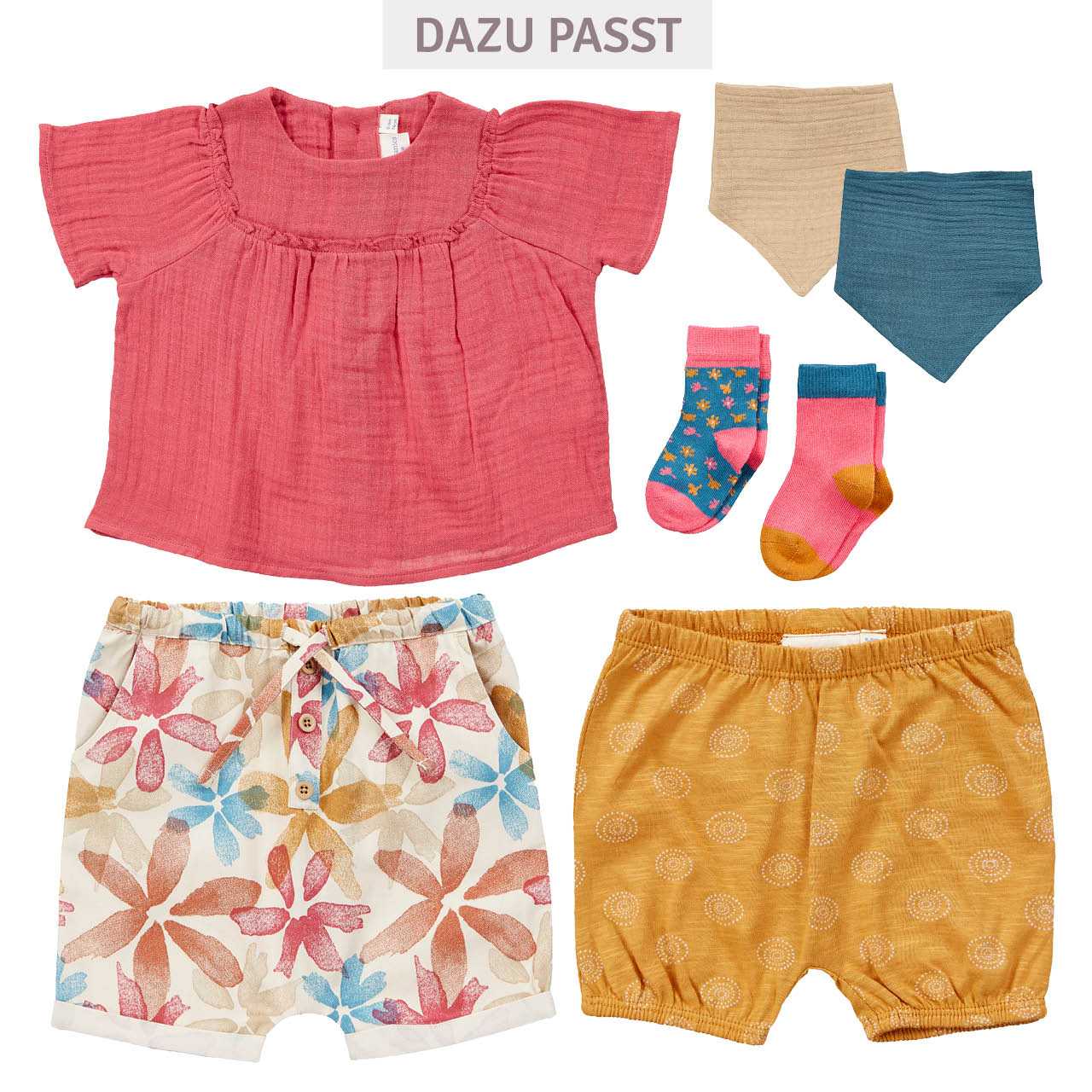 Musselin Baby Sommer Shirt luftig, leicht beere