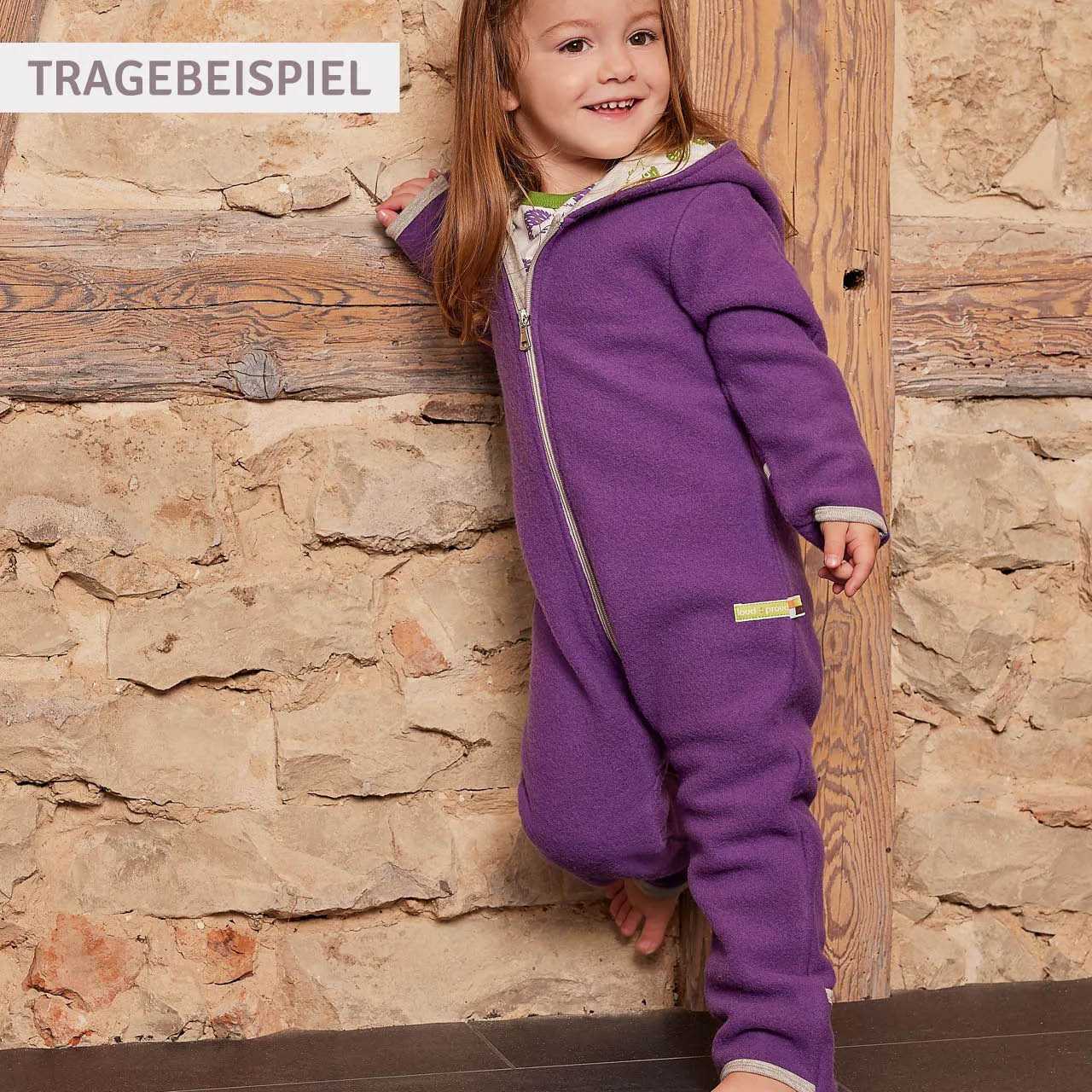 Kuscheliger Fleece Overall currygelb