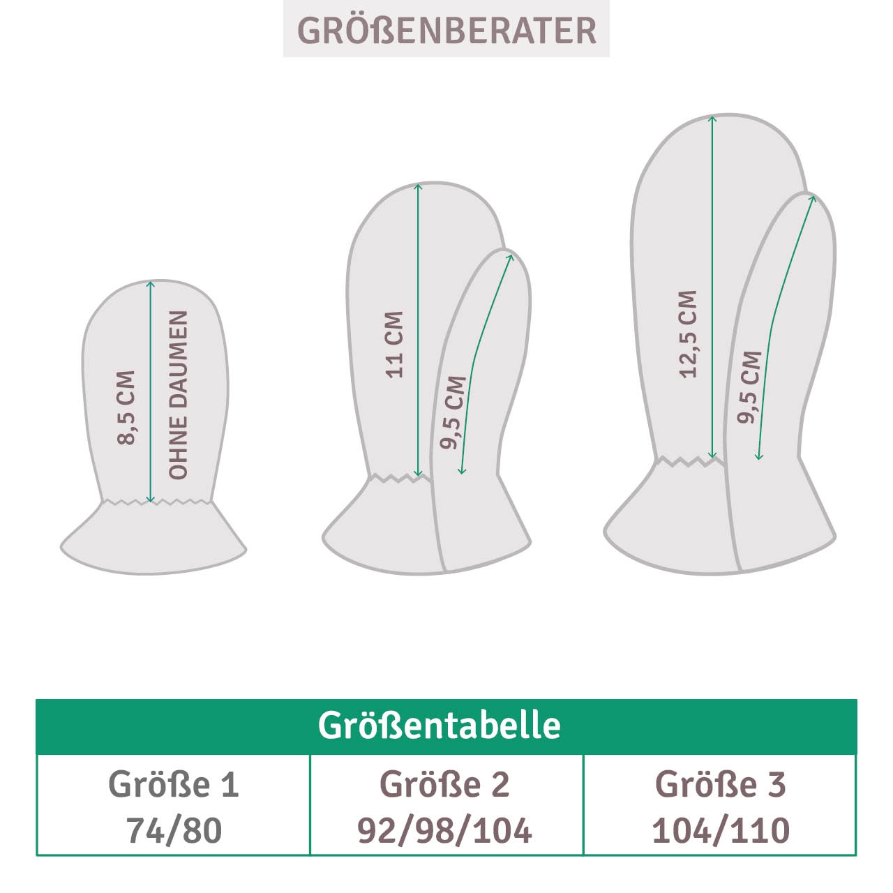 Walk-Handschuhe Kinder in rosa