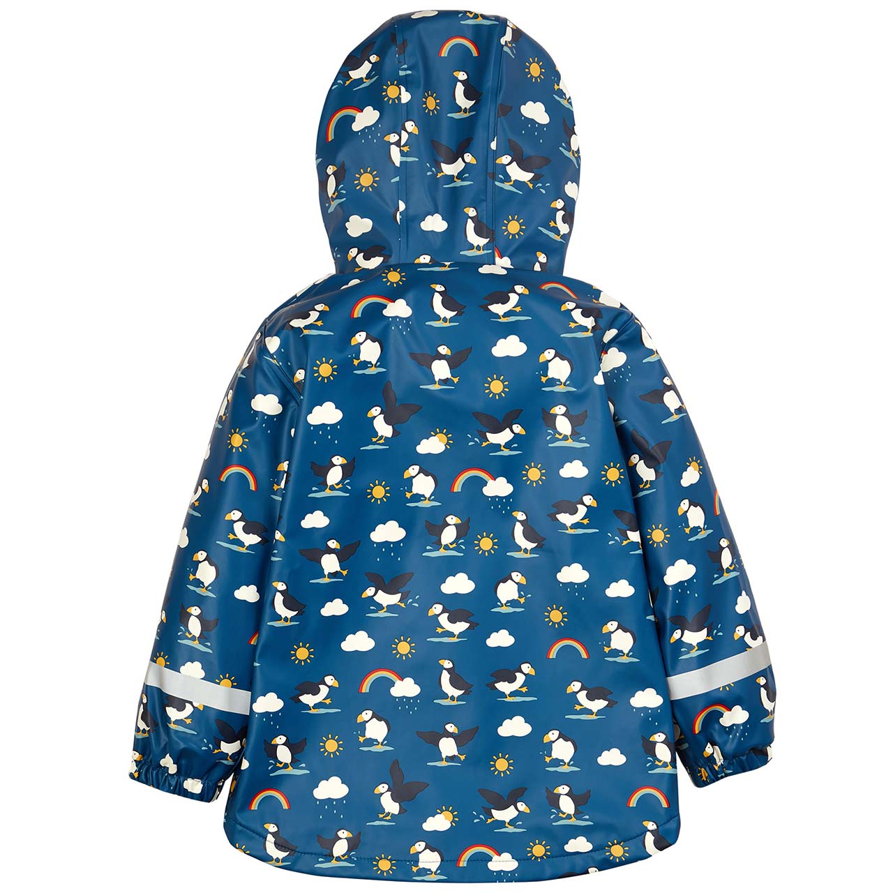 Gefütterte Regenjacke Papageitaucher dunkelblau