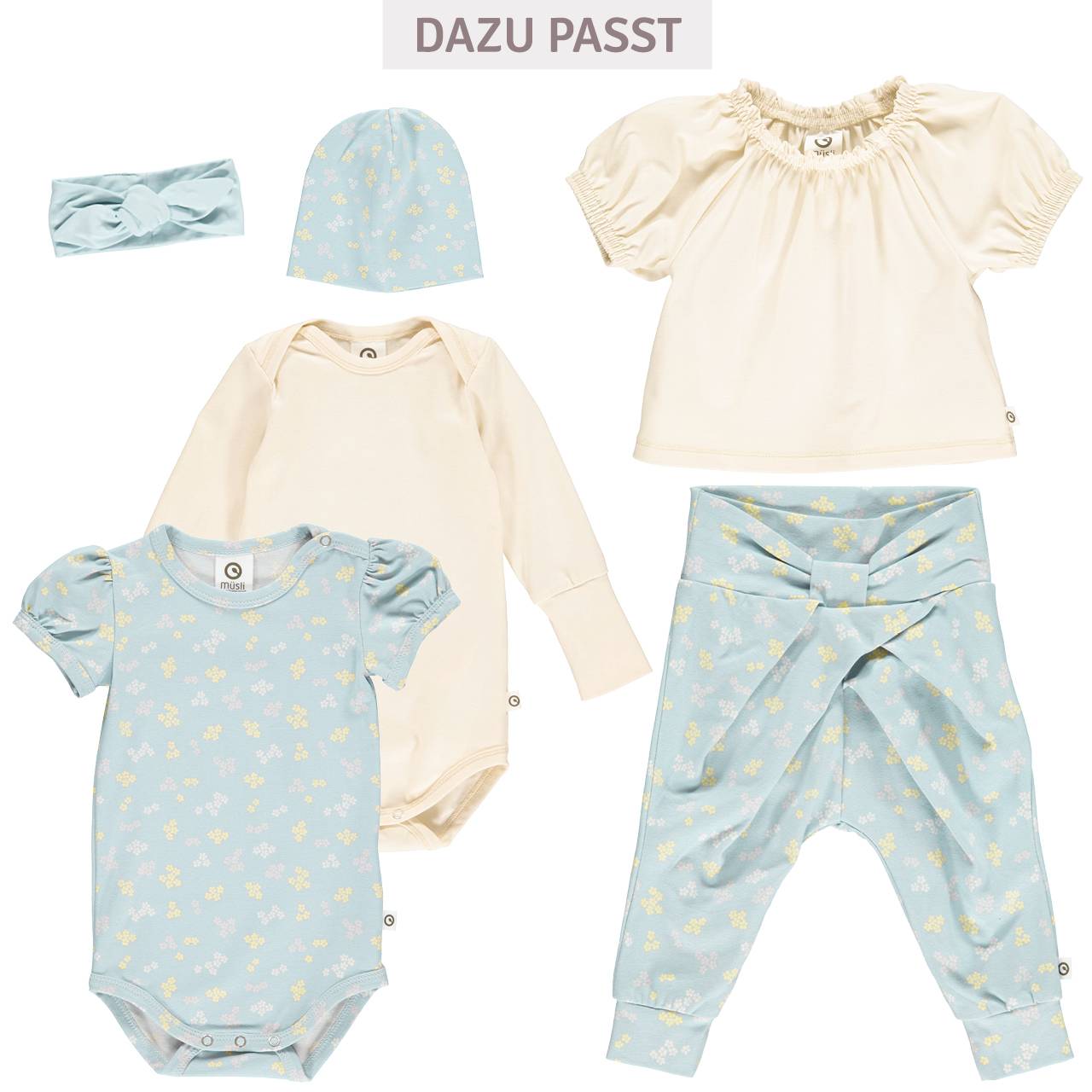 Edles Haarband uni babyblau