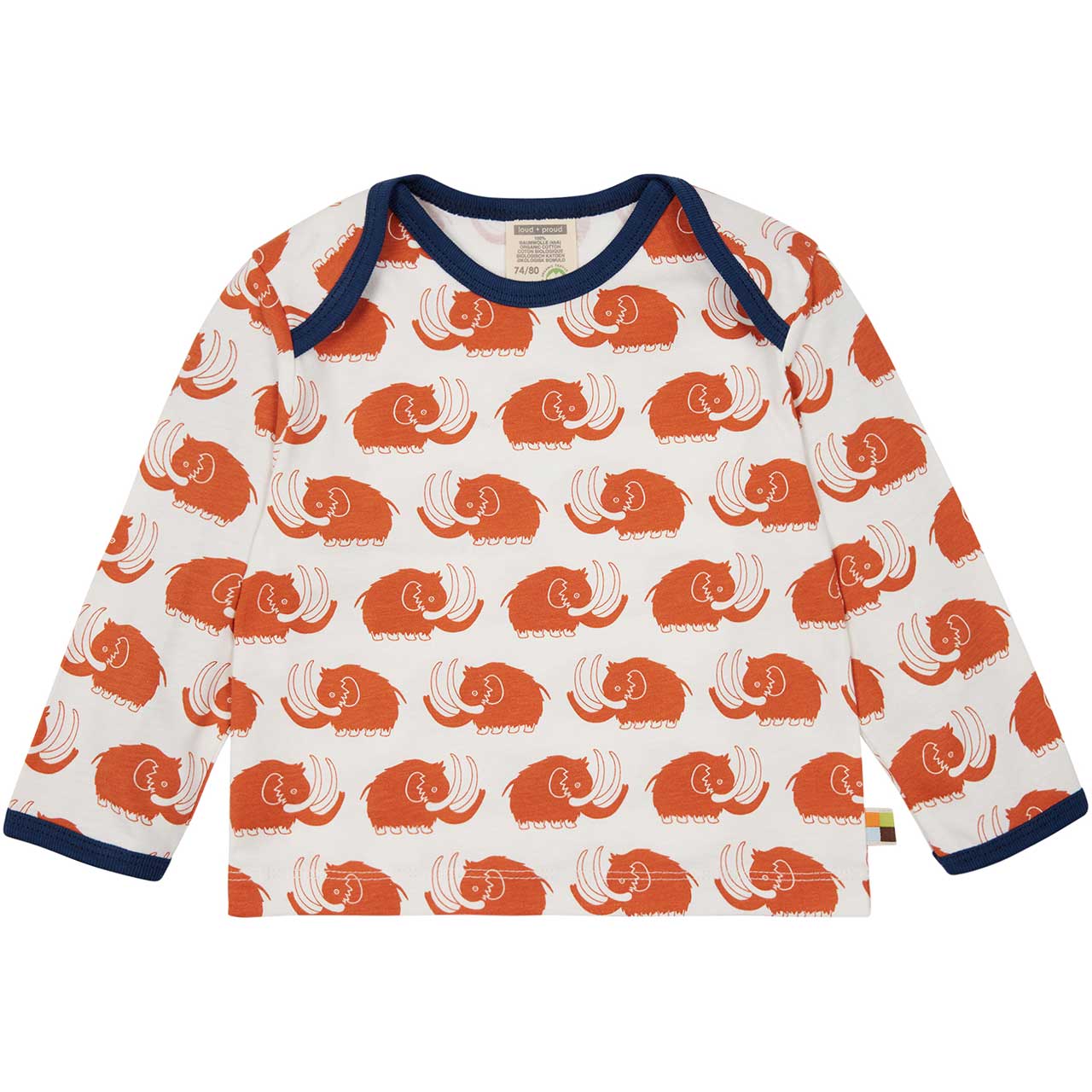 Leichtes Shirt langarm Mammut rostrot