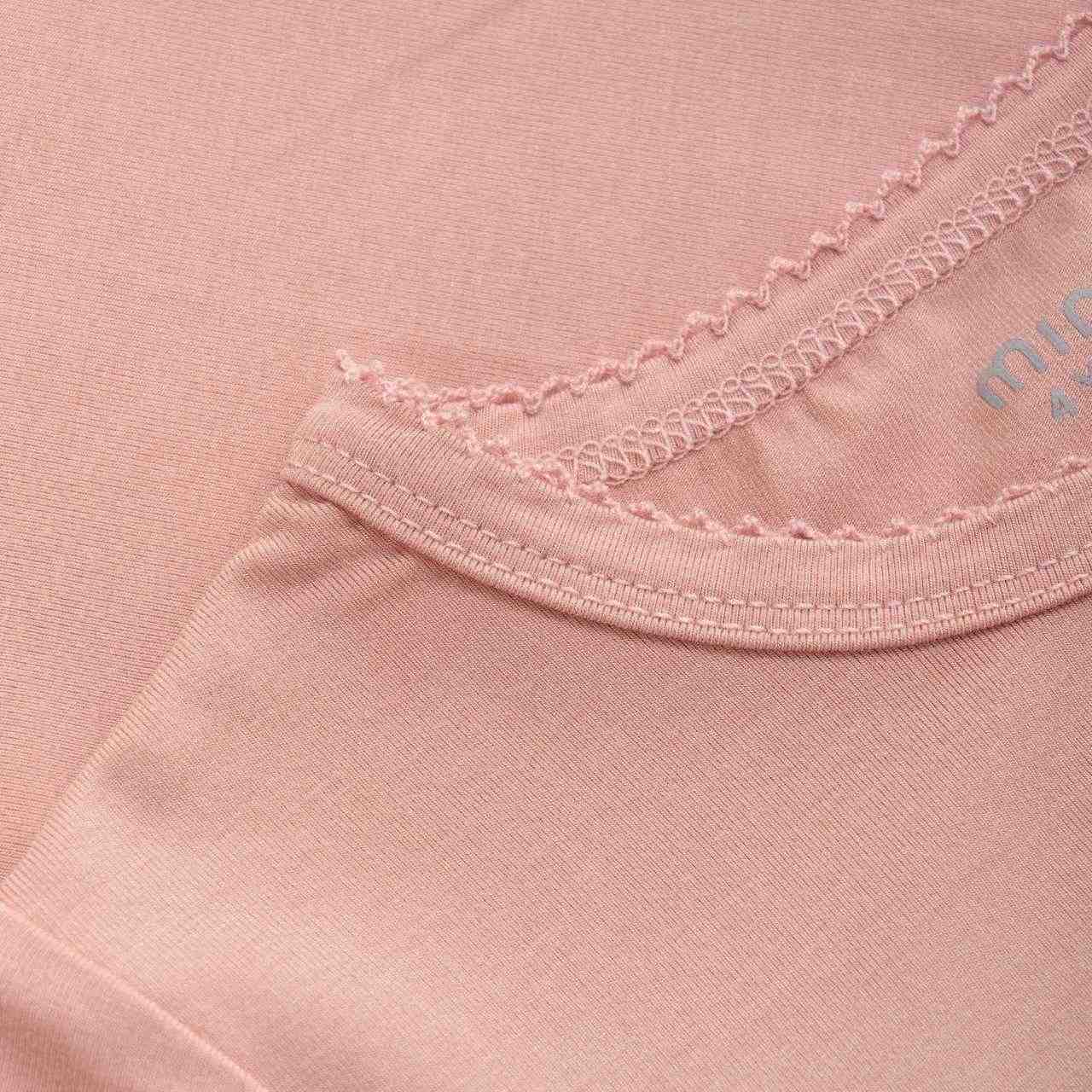 Leichtes Shirt kurzarm uni rosa aus super weicher Bambus-Viskose