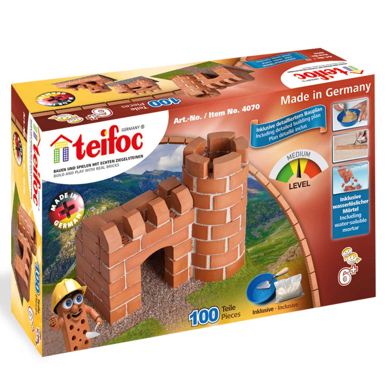 Steinbaukasten Burg I 100tlg 6-12+ Jahre