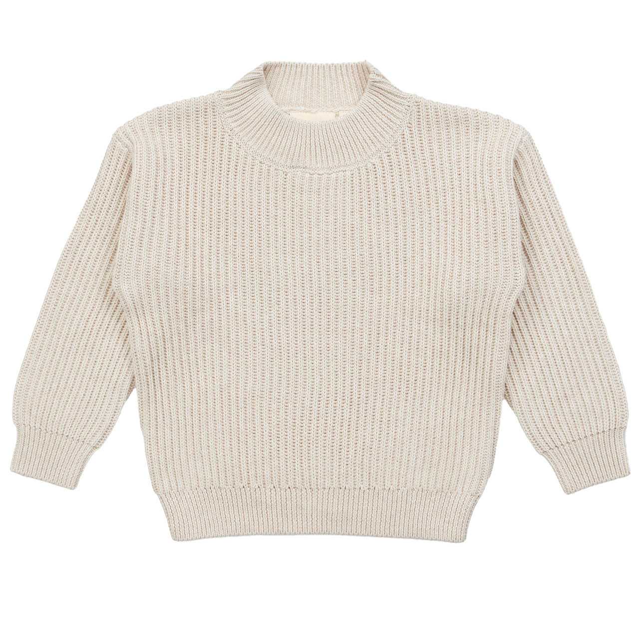 Strick Pullover uni beige