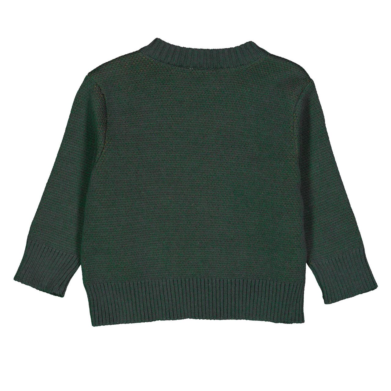 Herbstlicher Strickpullover dunkelgrau